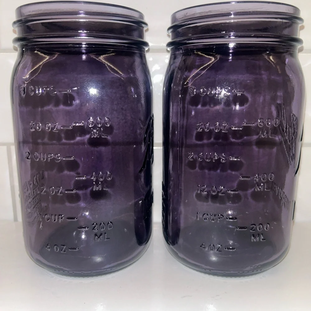 Purple Ball Mason Jars - Picture 2 of 7